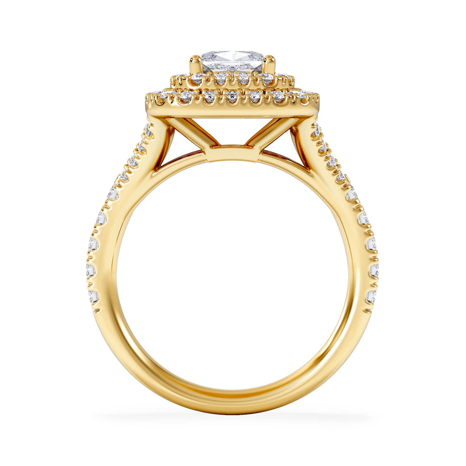 Anastasia Lab Diamond Halo Engagement Ring in 18K Gold 1.85ct F/VS1