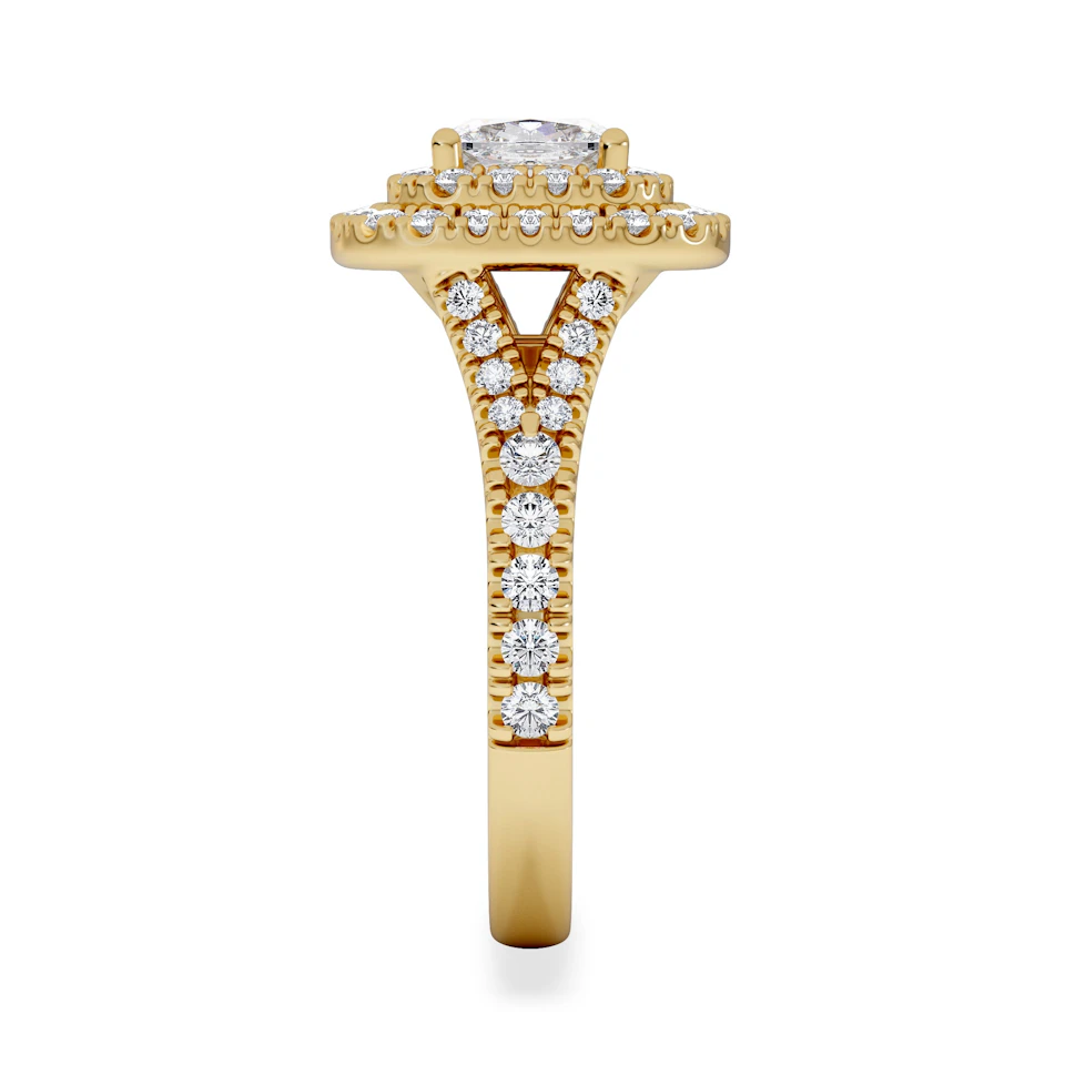 Anastasia Lab Diamond Halo Engagement Ring in 18K Gold 1.85ct F/VS1