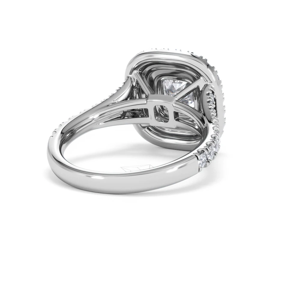 Anastasia Lab Diamond Halo Engagement Ring in Platinum 2.15ct F/VS1