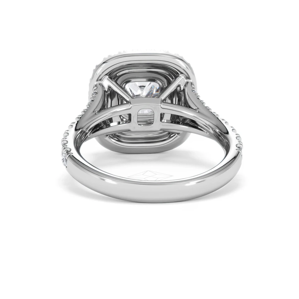 Anastasia Lab Diamond Halo Engagement Ring in Platinum 2.15ct F/VS1