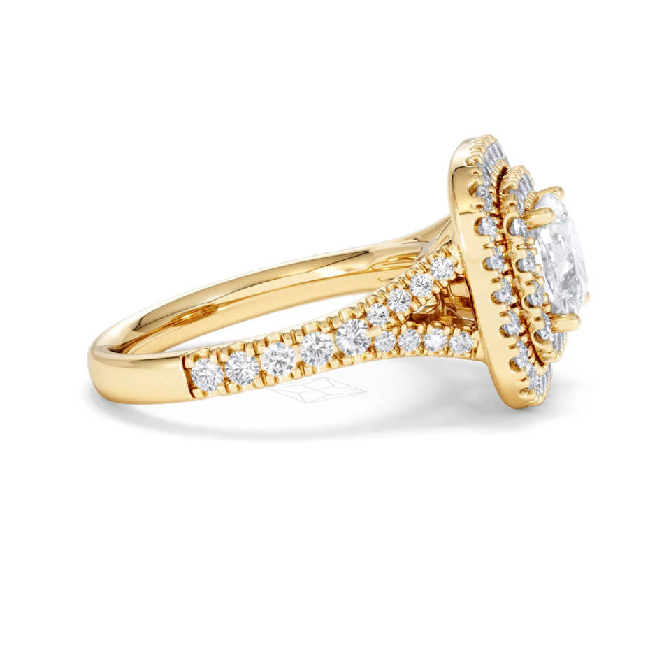 Anastasia Lab Diamond Halo Engagement Ring in 18K Gold 2.15ct F/VS1