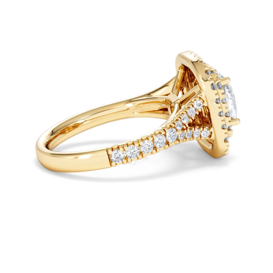 Anastasia Lab Diamond Halo Engagement Ring in 18K Gold 2.15ct F/VS1