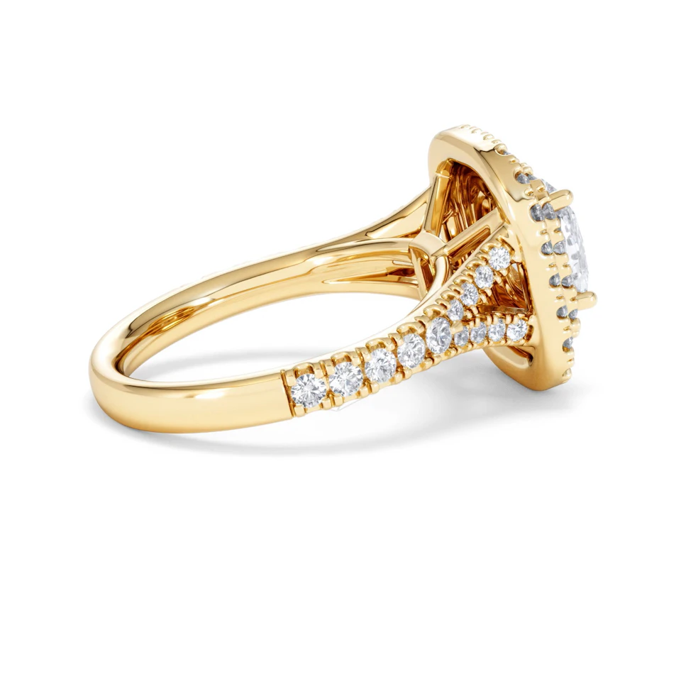 Anastasia Lab Diamond Halo Engagement Ring in 18K Gold 2.15ct F/VS1