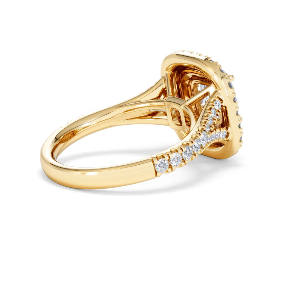 Anastasia Lab Diamond Halo Engagement Ring in 18K Gold 2.15ct F/VS1