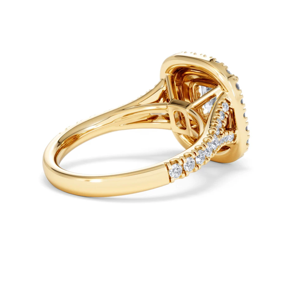 Anastasia Lab Diamond Halo Engagement Ring in 18K Gold 2.15ct F/VS1