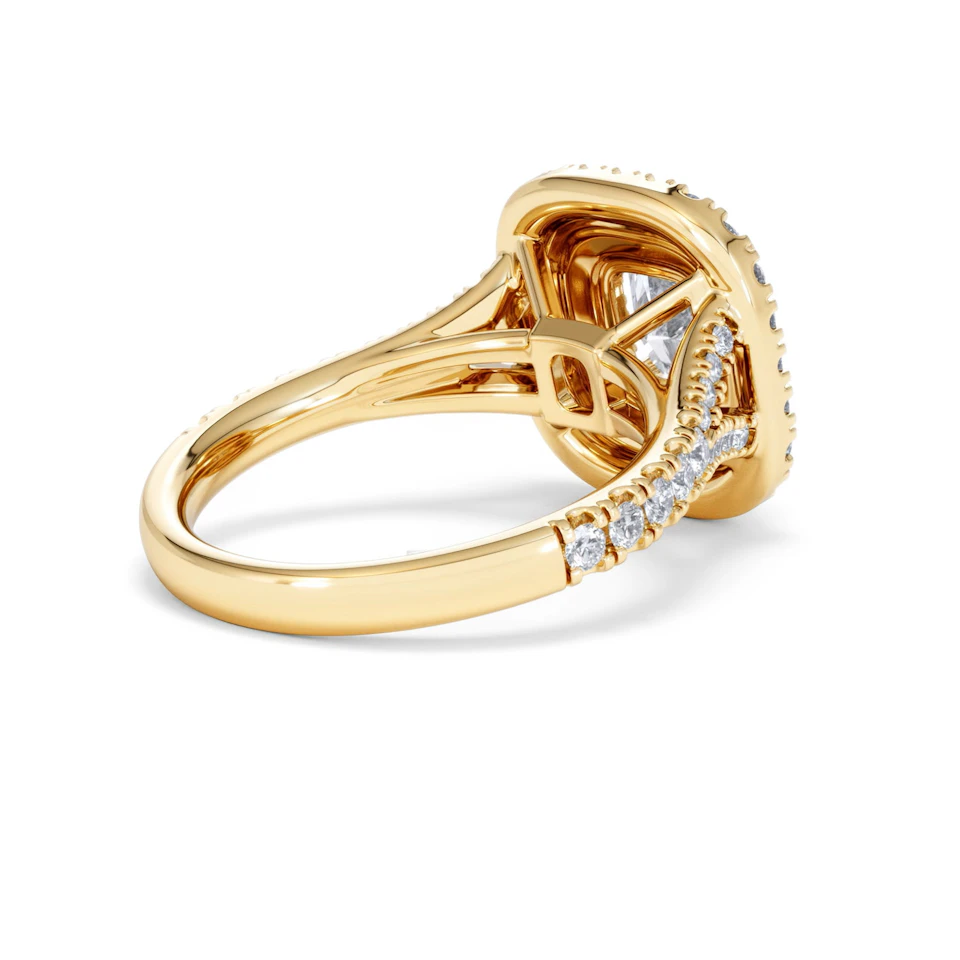Anastasia Lab Diamond Halo Engagement Ring in 18K Gold 2.15ct F/VS1