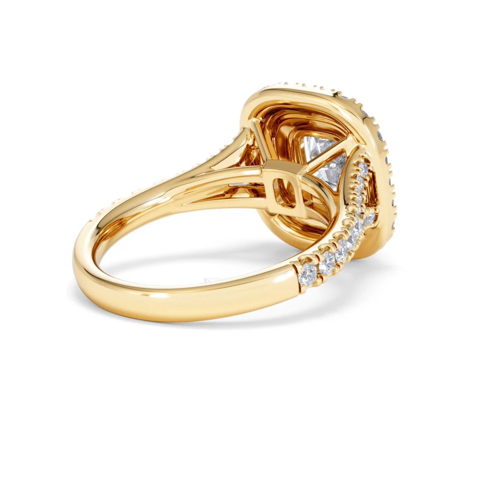 Anastasia Lab Diamond Halo Engagement Ring in 18K Gold 2.15ct F/VS1