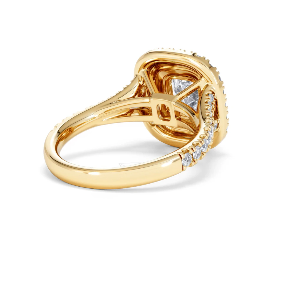 Anastasia Lab Diamond Halo Engagement Ring in 18K Gold 2.15ct F/VS1