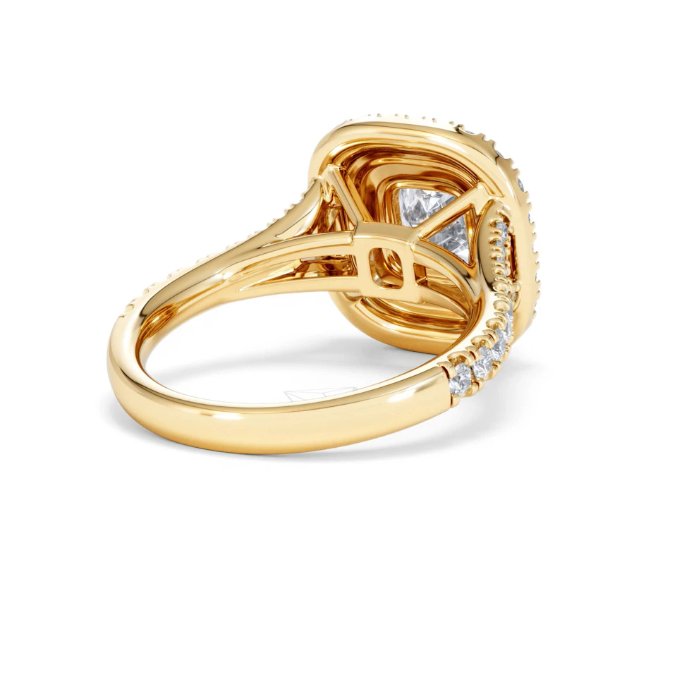 Anastasia Lab Diamond Halo Engagement Ring in 18K Gold 2.15ct F/VS1