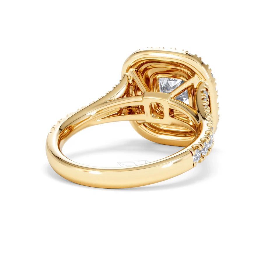 Anastasia Lab Diamond Halo Engagement Ring in 18K Gold 2.15ct F/VS1