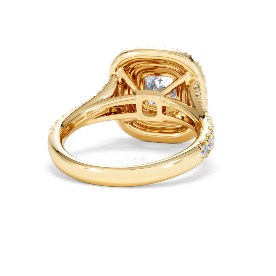 Anastasia Lab Diamond Halo Engagement Ring in 18K Gold 2.15ct F/VS1