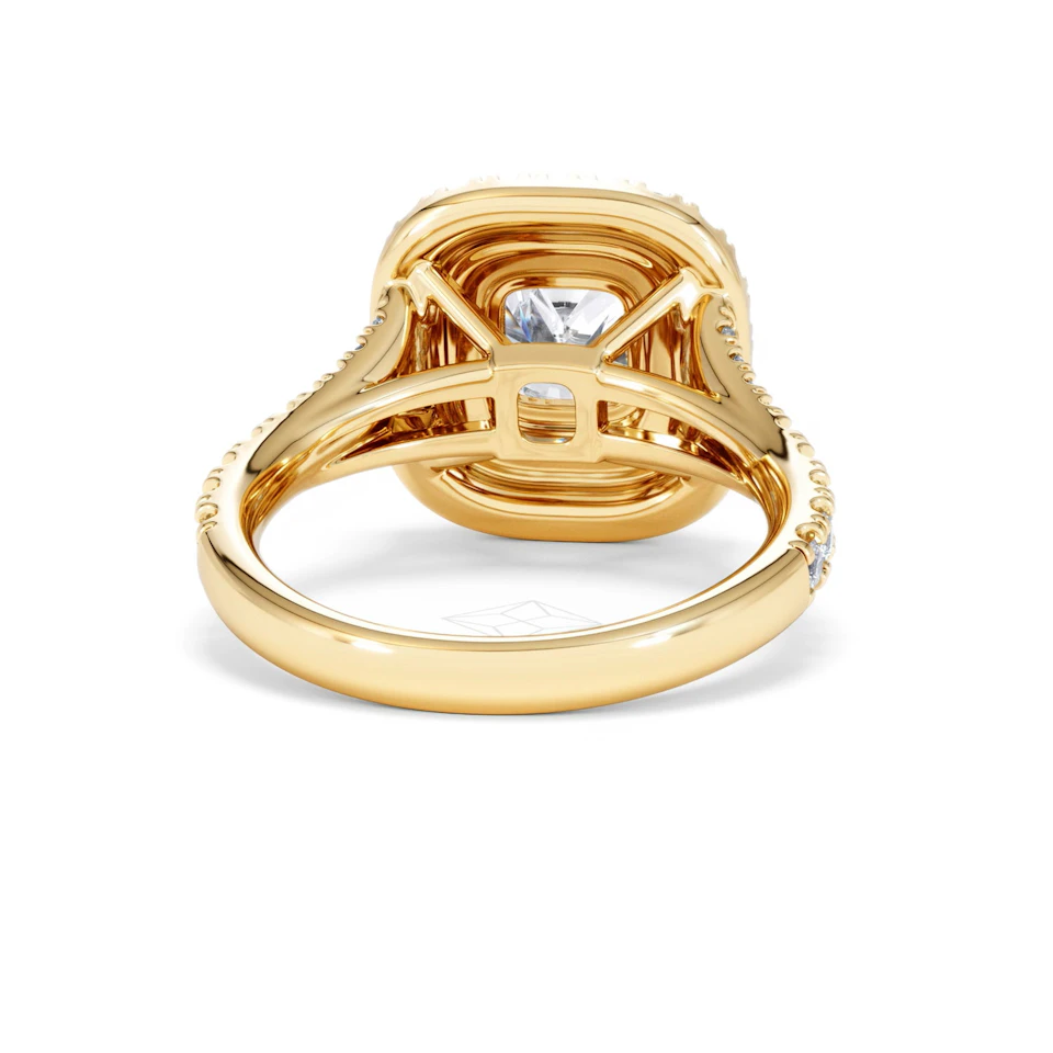 Anastasia Lab Diamond Halo Engagement Ring in 18K Gold 2.15ct F/VS1