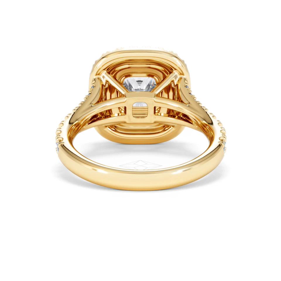 Anastasia Lab Diamond Halo Engagement Ring in 18K Gold 2.15ct F/VS1