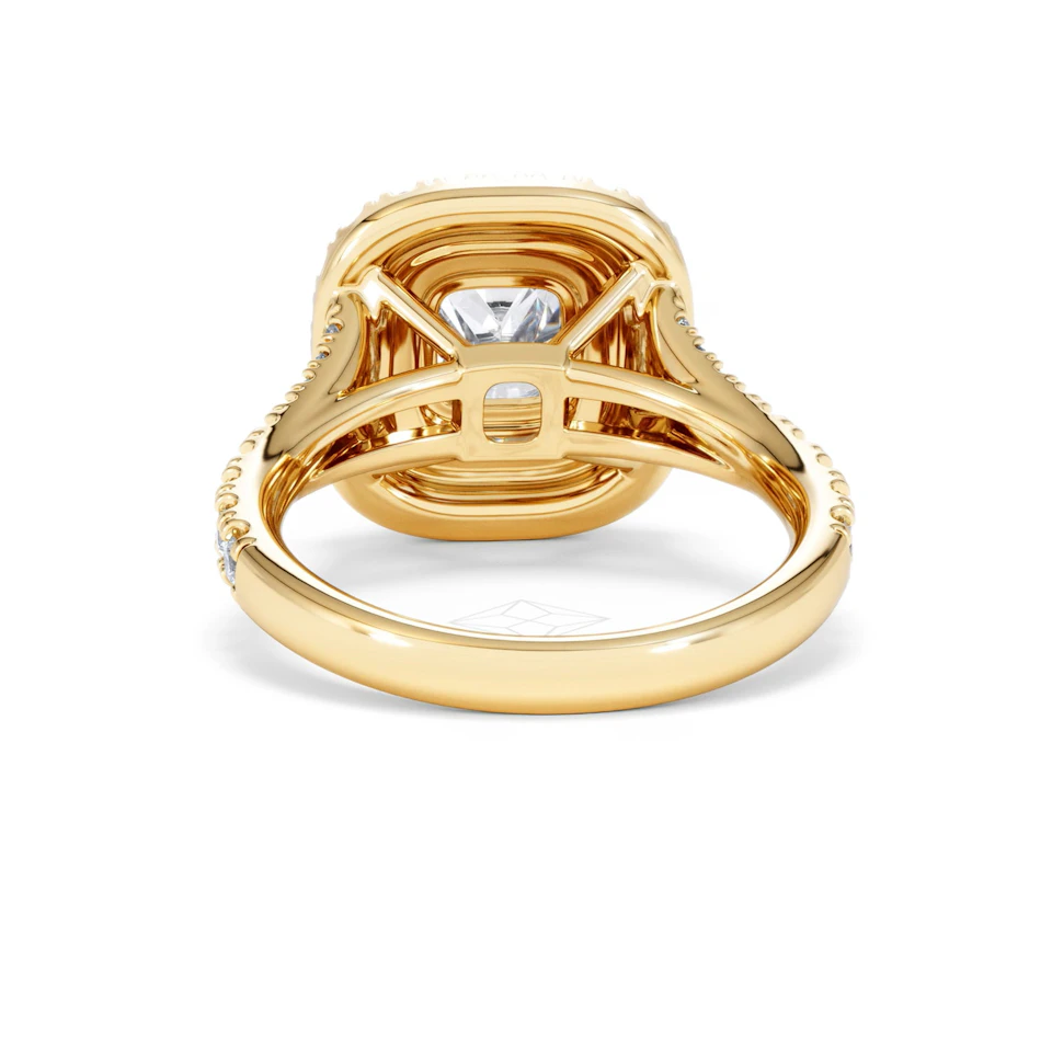 Anastasia Lab Diamond Halo Engagement Ring in 18K Gold 2.15ct F/VS1