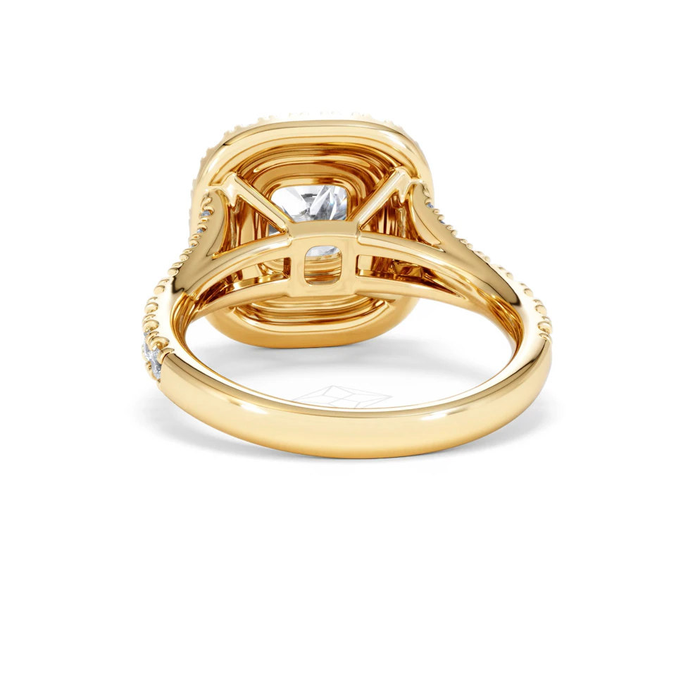 Anastasia Lab Diamond Halo Engagement Ring in 18K Gold 2.15ct F/VS1