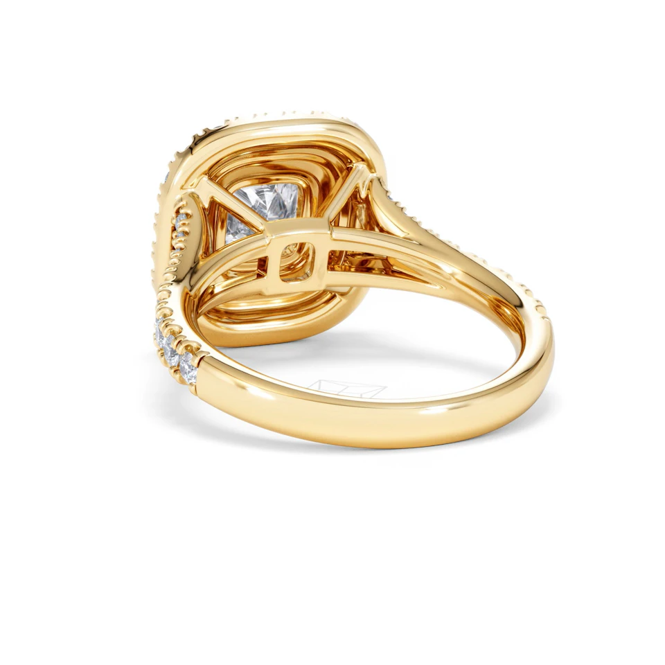 Anastasia Lab Diamond Halo Engagement Ring in 18K Gold 2.15ct F/VS1