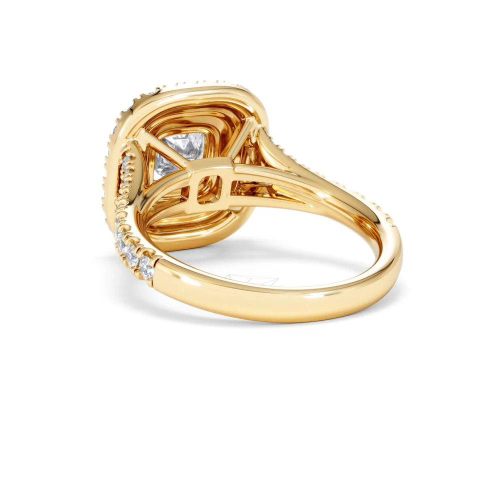 Anastasia Lab Diamond Halo Engagement Ring in 18K Gold 2.15ct F/VS1