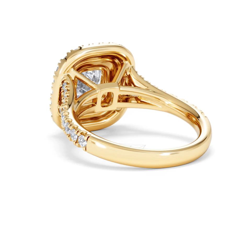 Anastasia Lab Diamond Halo Engagement Ring in 18K Gold 2.15ct F/VS1