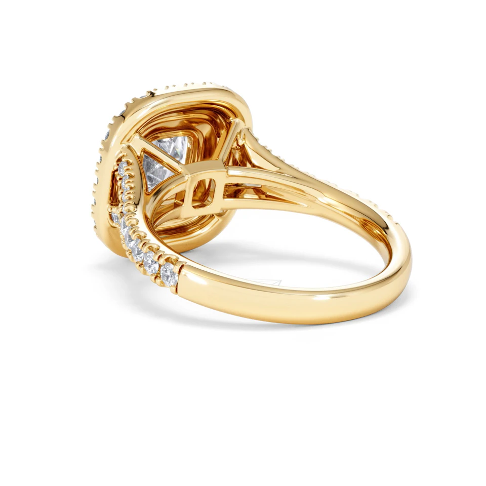 Anastasia Lab Diamond Halo Engagement Ring in 18K Gold 2.15ct F/VS1