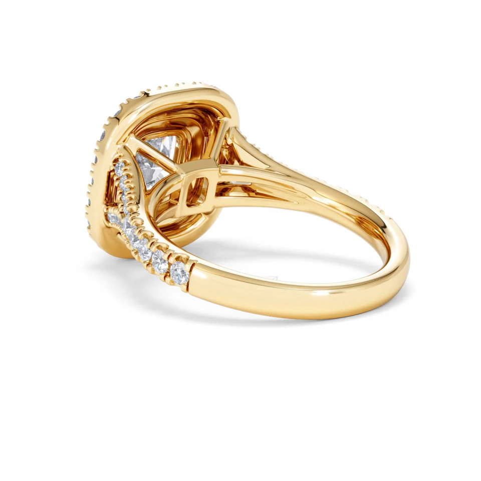 Anastasia Lab Diamond Halo Engagement Ring in 18K Gold 2.15ct F/VS1