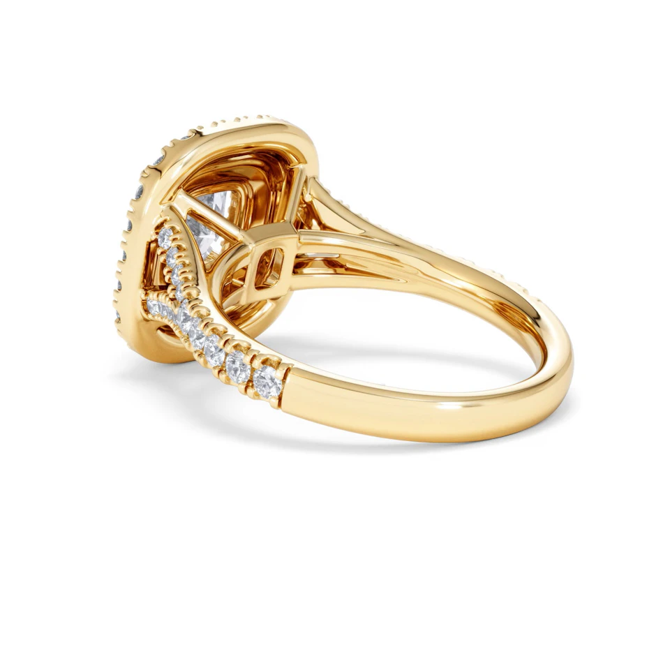Anastasia Lab Diamond Halo Engagement Ring in 18K Gold 2.15ct F/VS1