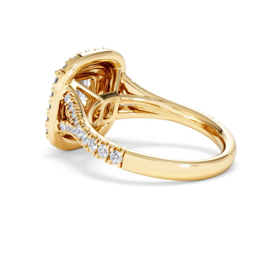 Anastasia Lab Diamond Halo Engagement Ring in 18K Gold 2.15ct F/VS1
