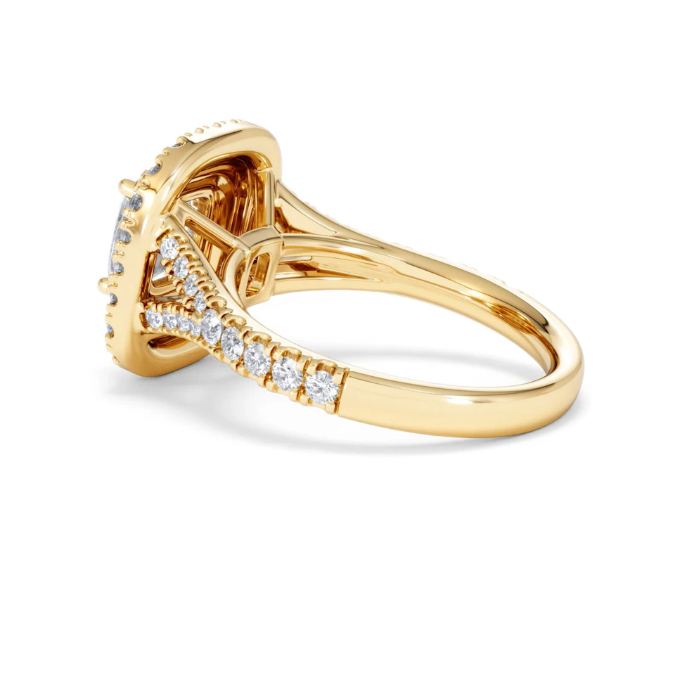 Anastasia Lab Diamond Halo Engagement Ring in 18K Gold 2.15ct F/VS1
