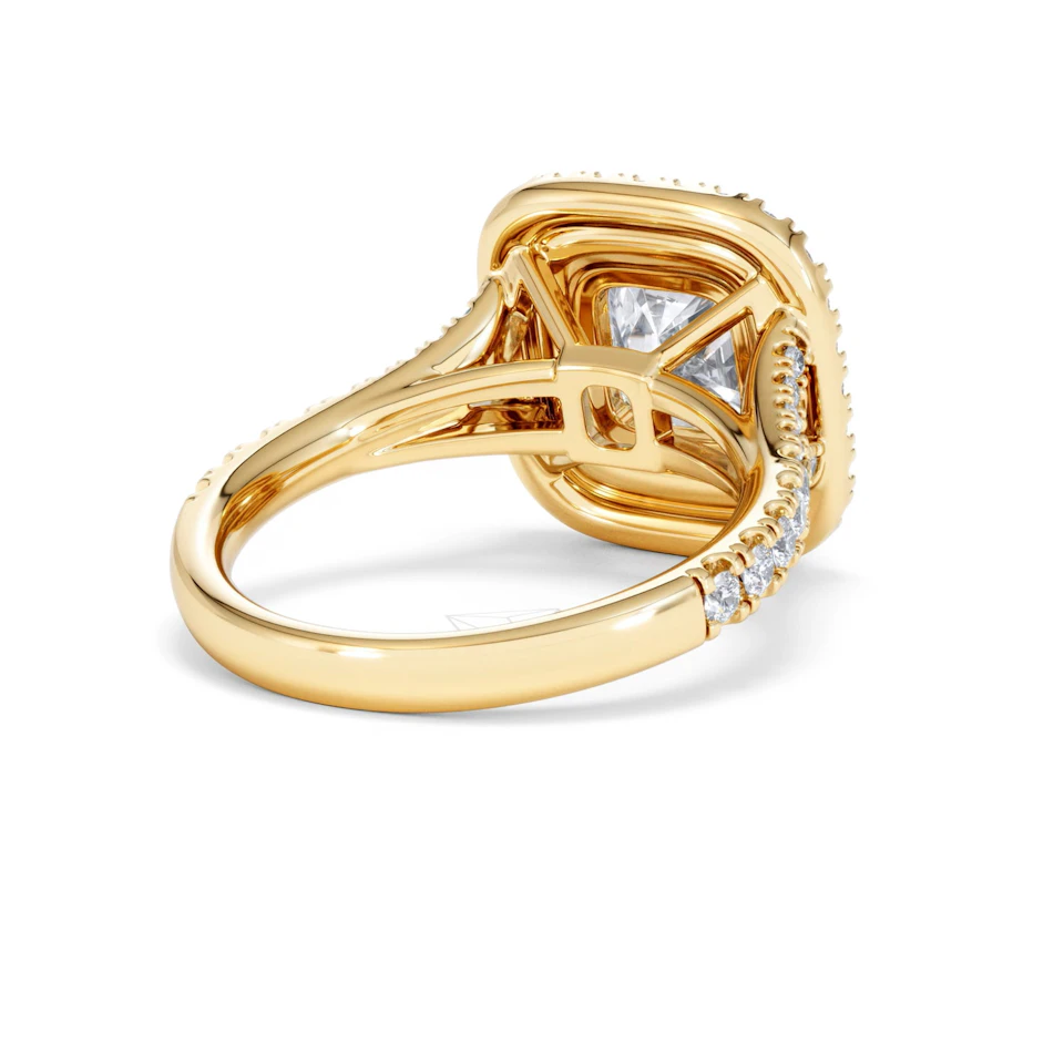 Anastasia Lab Diamond Halo Engagement Ring in 18K Gold 2.70ct F/VS1