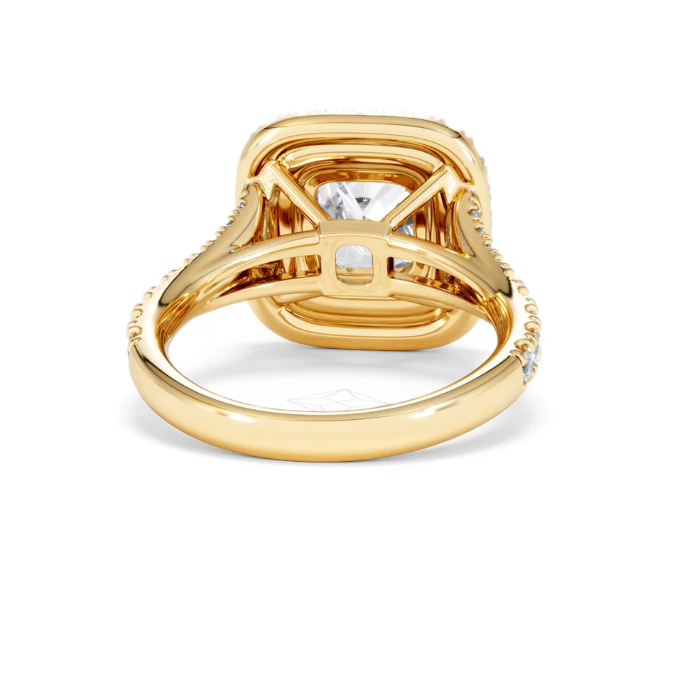 Anastasia Lab Diamond Halo Engagement Ring in 18K Gold 2.70ct F/VS1