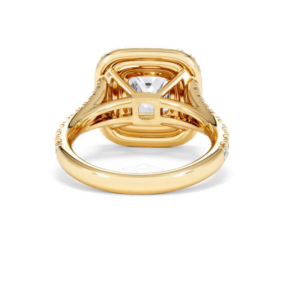 Anastasia Lab Diamond Halo Engagement Ring in 18K Gold 2.70ct F/VS1