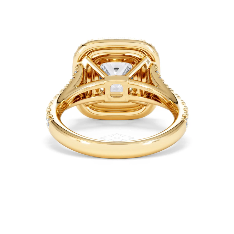 Anastasia Lab Diamond Halo Engagement Ring in 18K Gold 2.70ct F/VS1