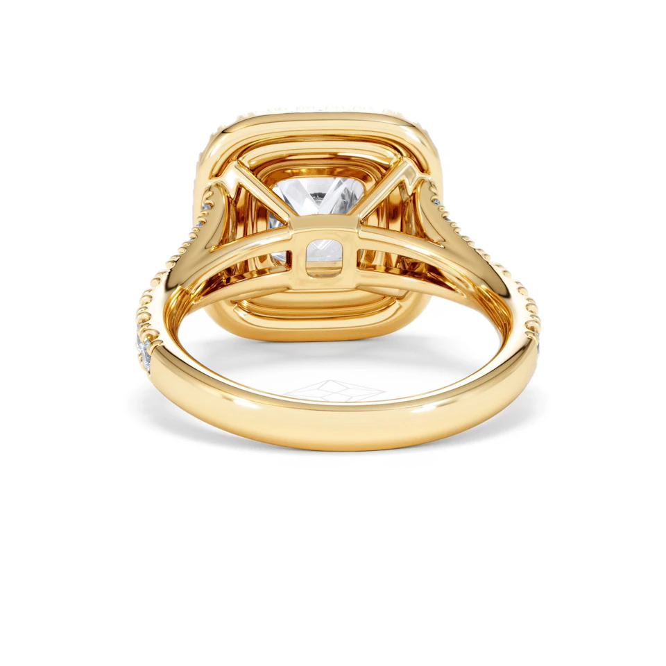 Anastasia Lab Diamond Halo Engagement Ring in 18K Gold 2.70ct F/VS1