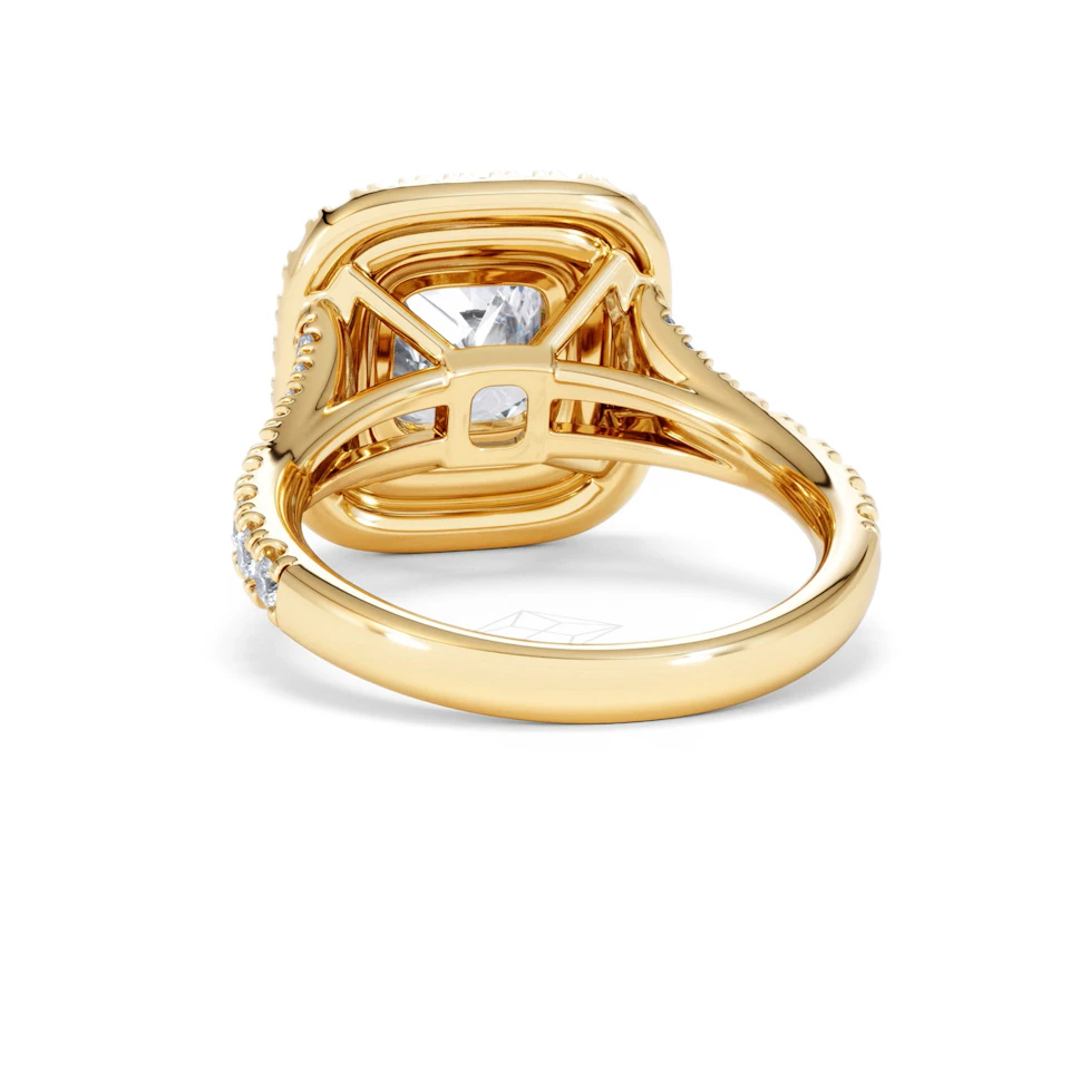 Anastasia Lab Diamond Halo Engagement Ring in 18K Gold 2.70ct F/VS1