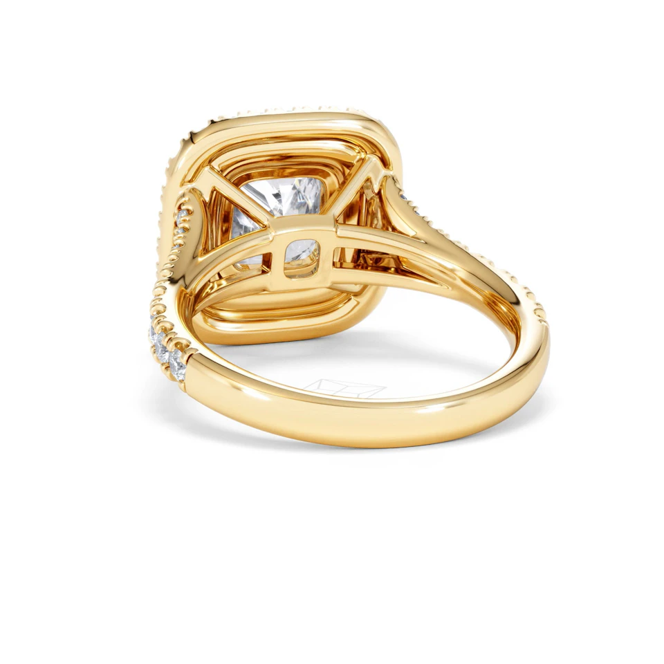 Anastasia Lab Diamond Halo Engagement Ring in 18K Gold 2.70ct F/VS1