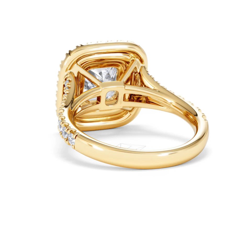 Anastasia Lab Diamond Halo Engagement Ring in 18K Gold 2.70ct F/VS1