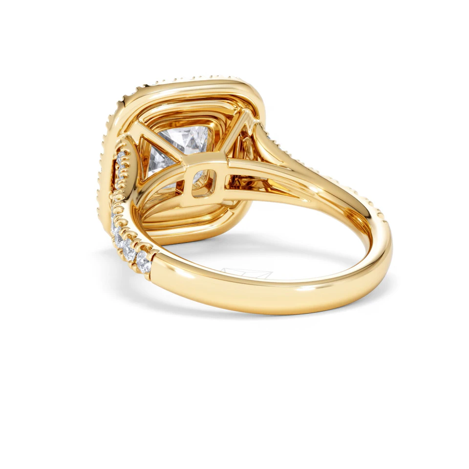 Anastasia Lab Diamond Halo Engagement Ring in 18K Gold 2.70ct F/VS1