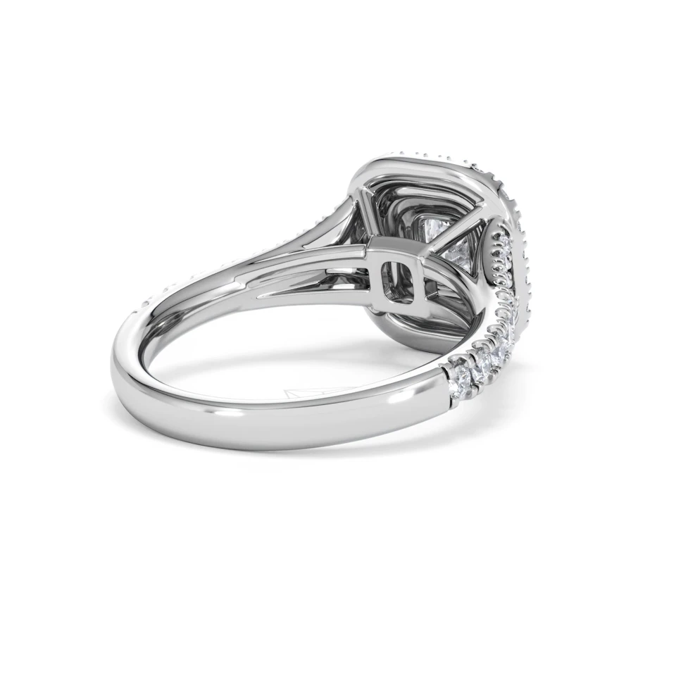 Anastasia Diamond Halo Engagement Ring in Platinum 1.30ct G/VS2