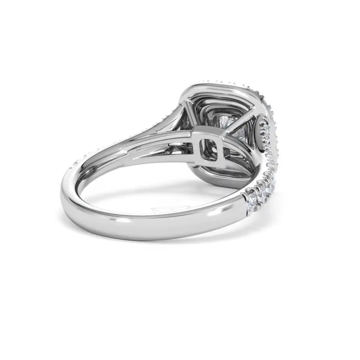 Anastasia Lab Diamond Halo Engagement Ring in Platinum 1.30ct F/VS1