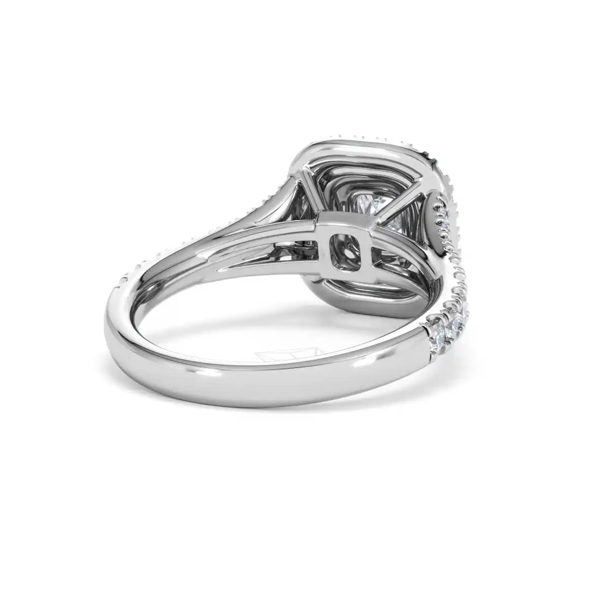 Anastasia Lab Diamond Halo Engagement Ring in Platinum 1.30ct F/VS1