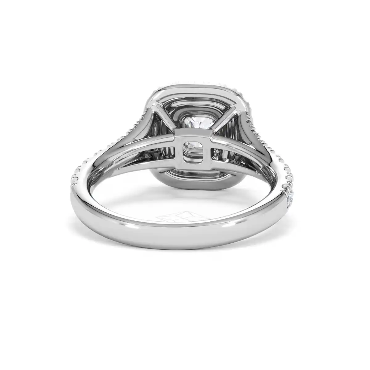 Anastasia Lab Diamond Halo Engagement Ring in Platinum 1.30ct F/VS1