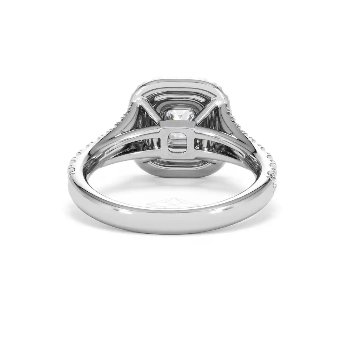 Anastasia Lab Diamond Halo Engagement Ring in Platinum 1.30ct F/VS1