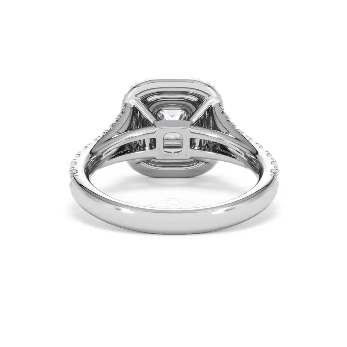 Anastasia Lab Diamond Halo Engagement Ring in Platinum 1.30ct F/VS1