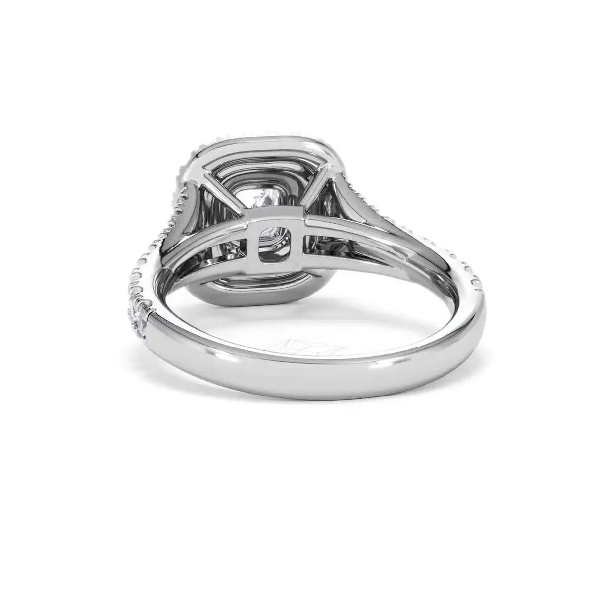 Anastasia Lab Diamond Halo Engagement Ring in Platinum 1.30ct F/VS1