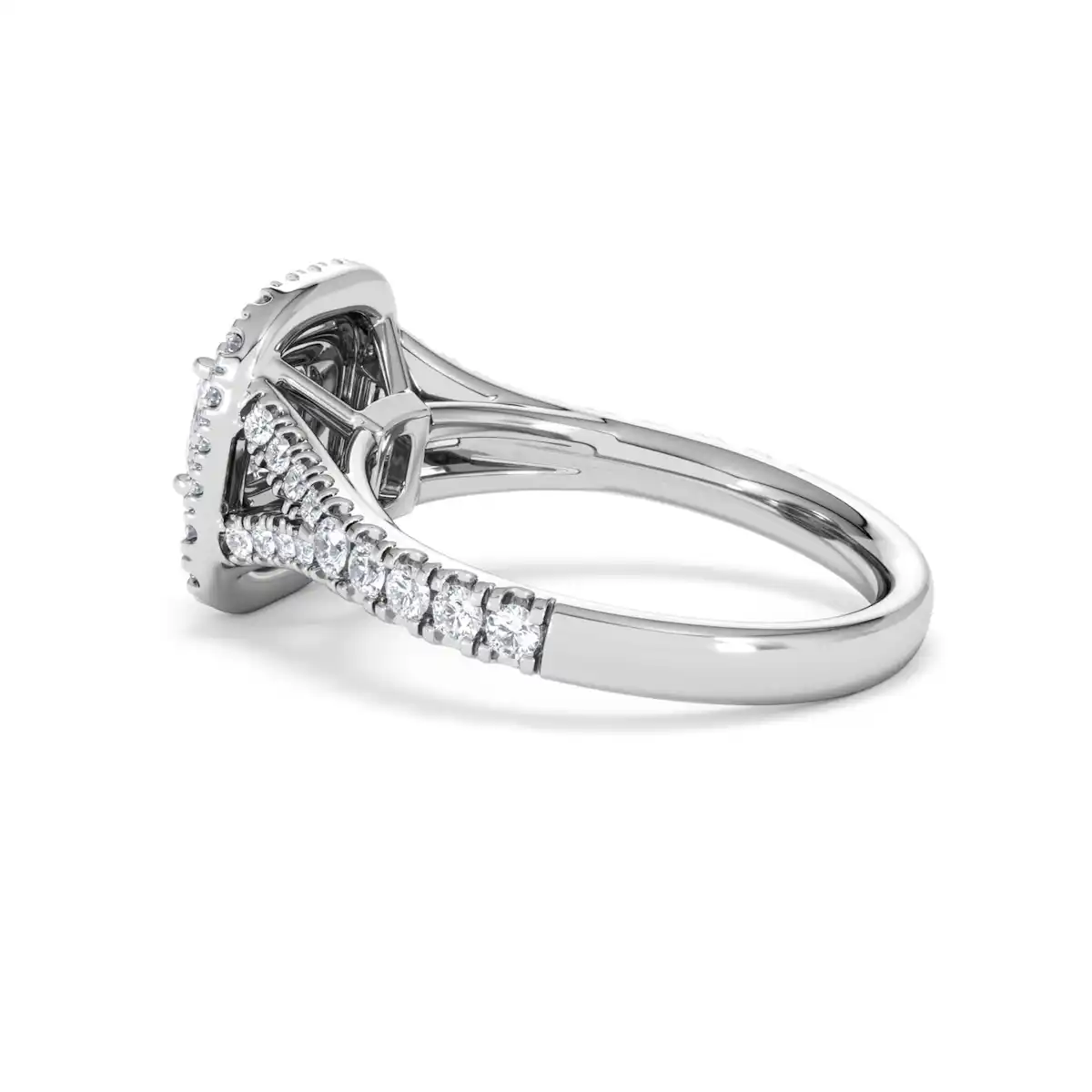 Anastasia Lab Diamond Halo Engagement Ring in Platinum 1.30ct F/VS1