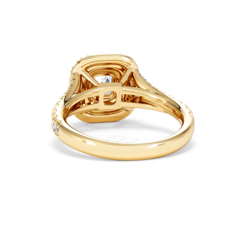 Anastasia Lab Diamond Halo Engagement Ring in 18K Gold 1.30ct F/VS1