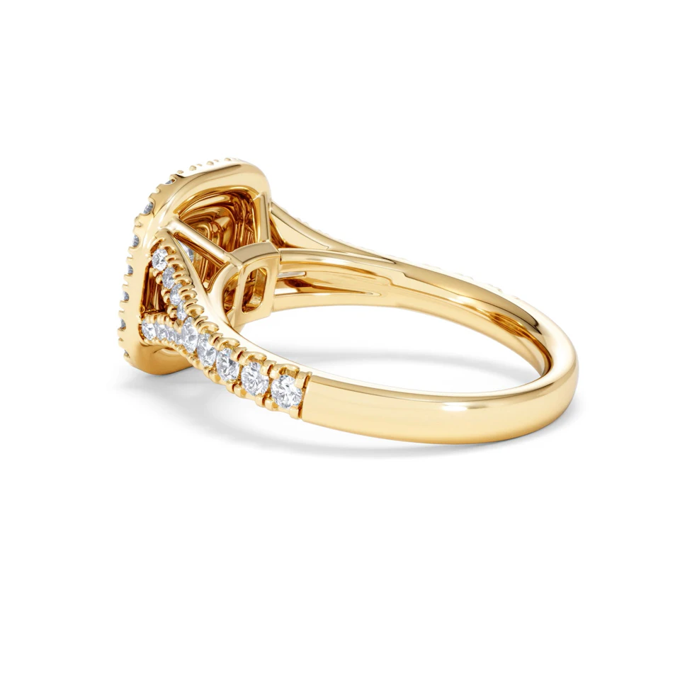 Anastasia Diamond Halo Engagement Ring in 18K Gold 1.30ct G/SI2