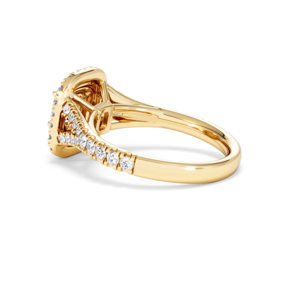 Anastasia Diamond Halo Engagement Ring in 18K Gold 1.30ct G/SI2
