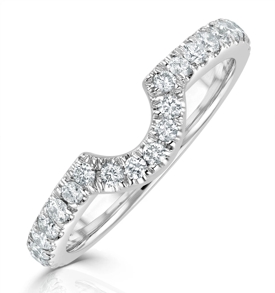 Diana Matching Wedding Band 0.40 ct G/Si Diamond in Platinum