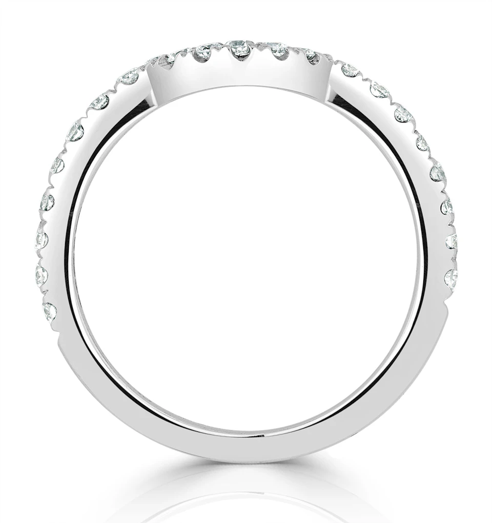 Diana Matching Wedding Band 0.40 ct G/Si Diamond in Platinum