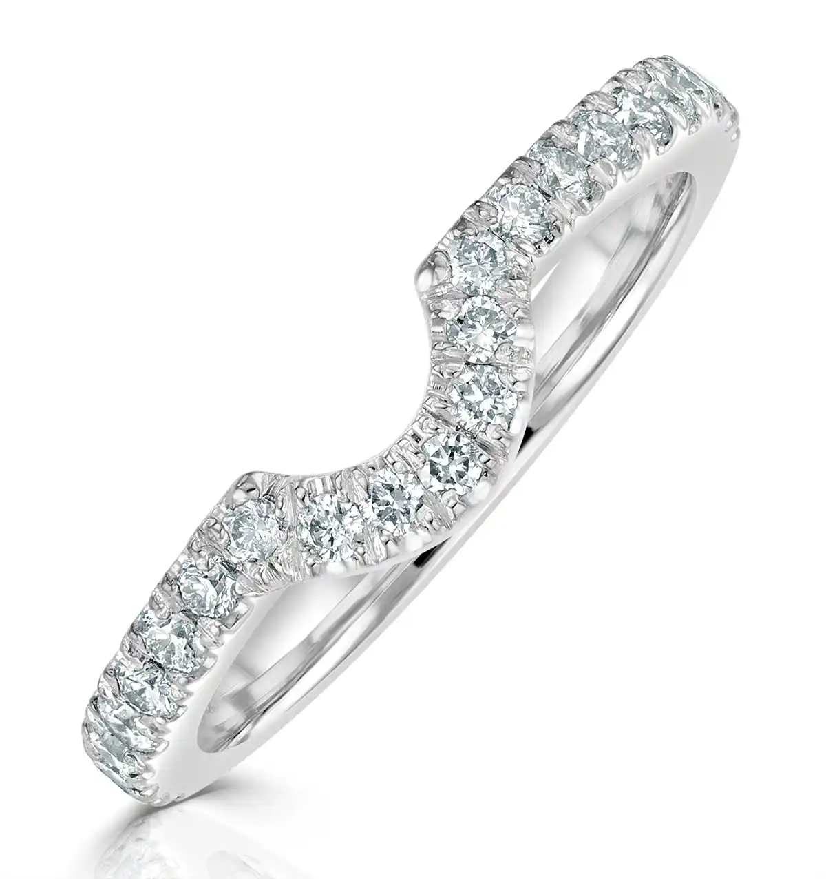 Georgina Matching Wedding Band 0.45ct G/Si Diamond in 18K White Gold